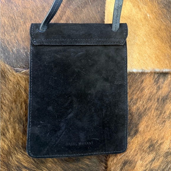 Isabel Marant Black Suede Mini Crossbody Bag - Picture 8 of 8